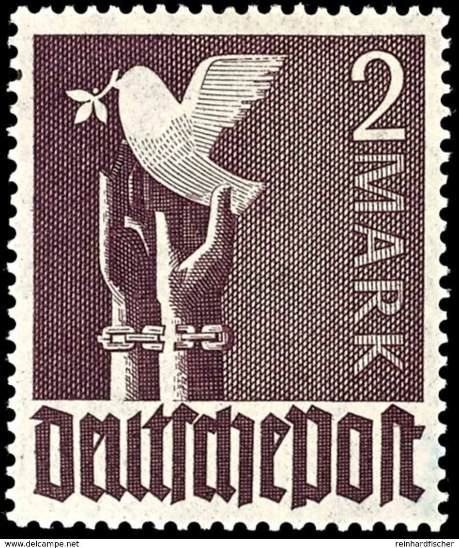 5056 2 Mark Taube, Druck Auf Vorder- Und Rückseite, Postfrisch, Sign., Mi. 200.-, Katalog: 960DG ** - Sonstige & Ohne Zuordnung