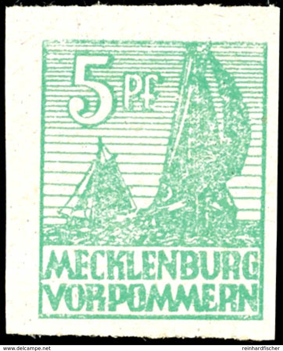 5080 5 Pfg Abschied Mittelgrün, Tadellos Postfrisch, Gepr. Kramp BPP, Mi. 240,-, Katalog: 32xb ** - Sonstige & Ohne Zuordnung