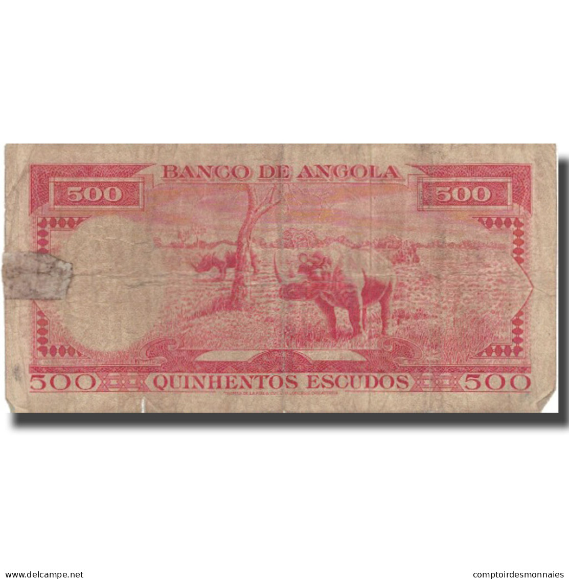 Billet, Angola, 500 Escudos, 1970, 1970-06-10, KM:97, TB - Angola