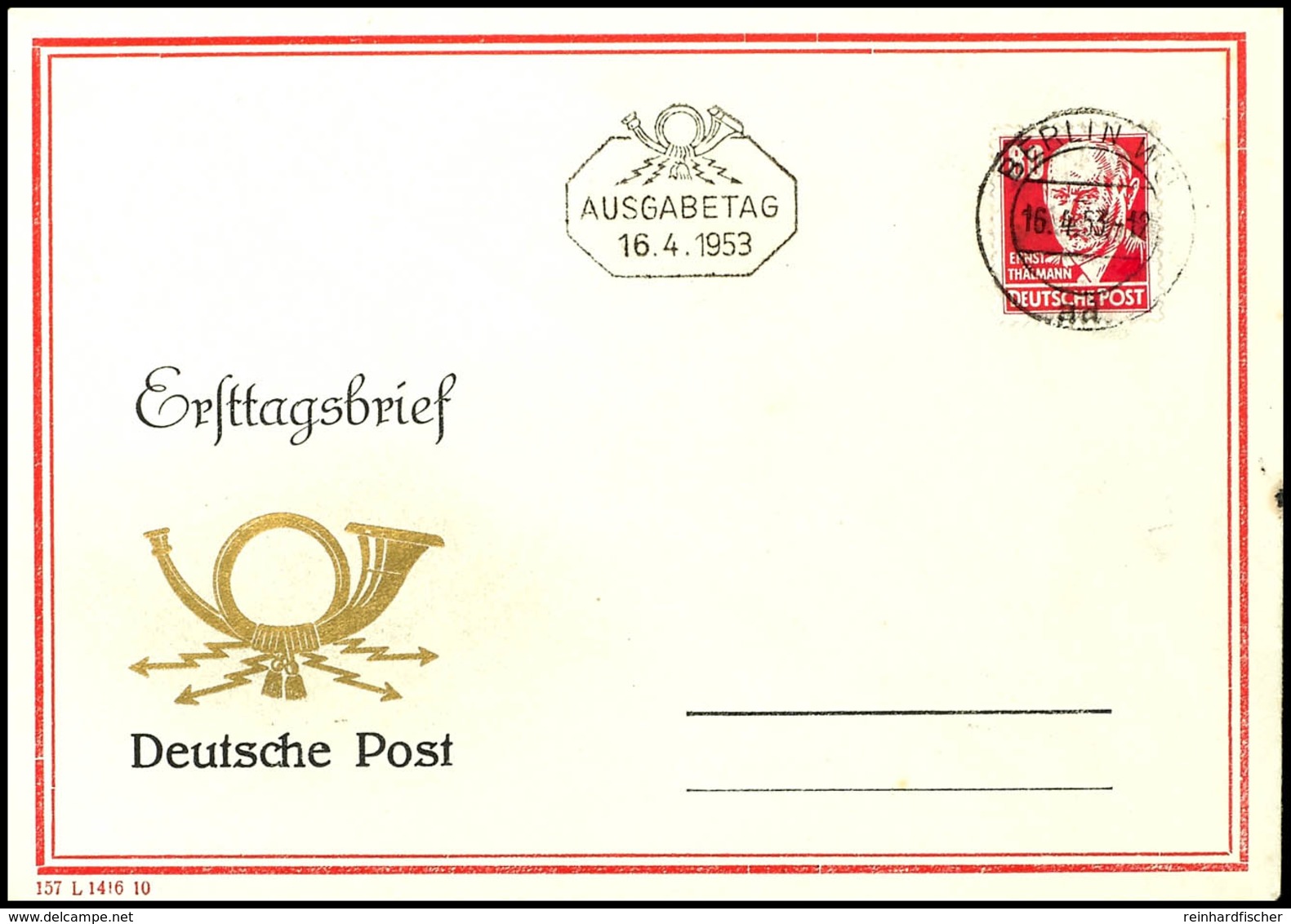 5288 "Thälmann" 80 Pf. Als FDC, Pracht, Mi. 500,-, Katalog: 340 FDC - Sonstige & Ohne Zuordnung