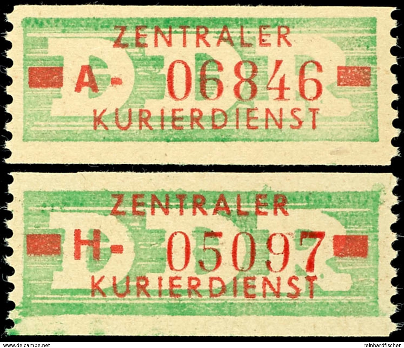 5335 10 Pf., Zwei Originale Mit Den Kennbuchstaben "A" Und "H", Tadellos Postfrisch, Mi. 260,-, Katalog: 30I A/H ** - Sonstige & Ohne Zuordnung