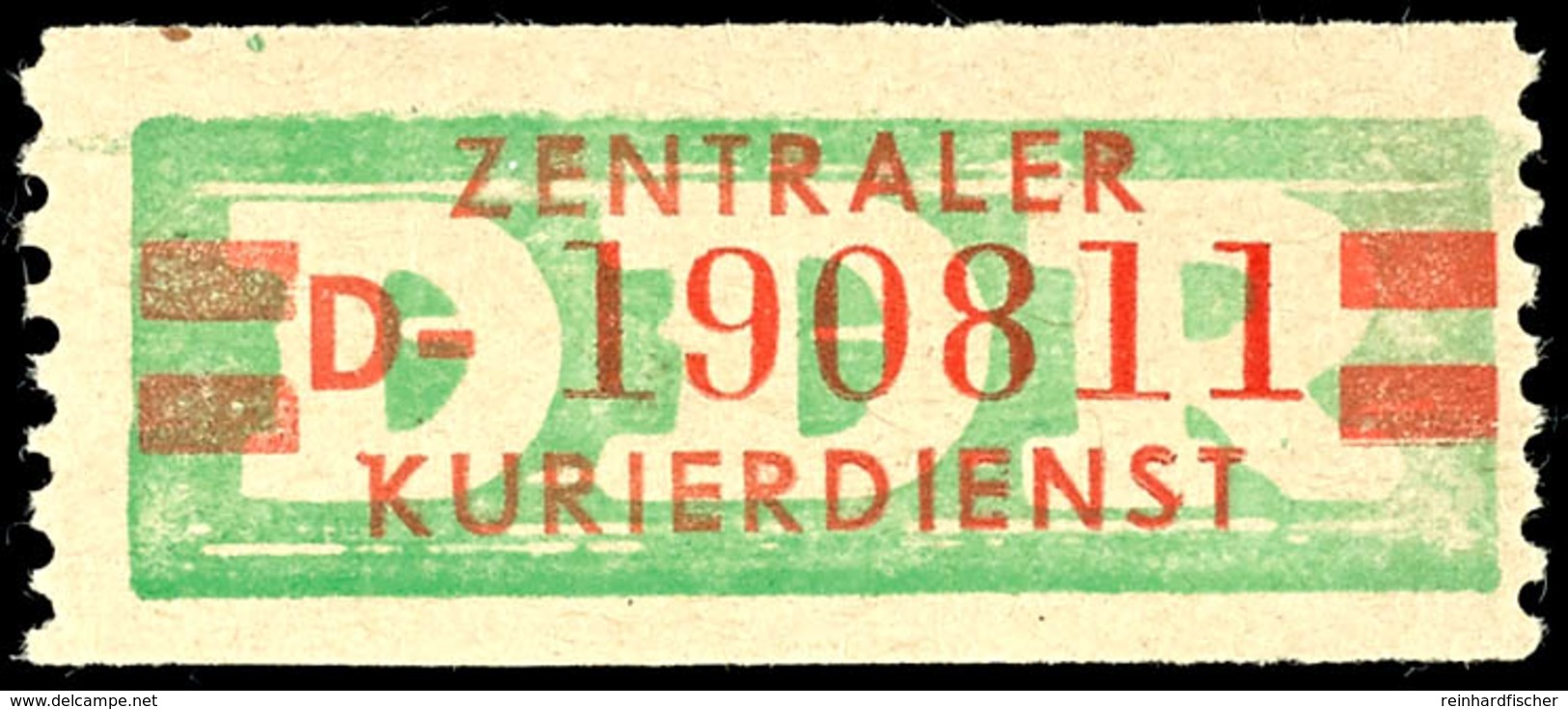 5344 Zentraler Kurierdienst, D-190811, Tadellos Postfrisch, Gepr. Schönherr VP, Mi. 130.-, Katalog: 31IID ** - Other & Unclassified