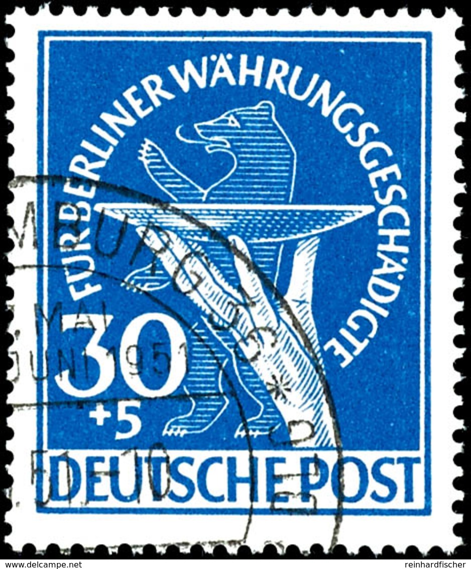 5391 10 - 30 Pfg Währungsgeschädigte, 3 Werte Komplett, Mit Sonderstempel "HAMBURG / WANDERAUSSTELLUNG DER DLG 3.6.51",  - Andere & Zonder Classificatie