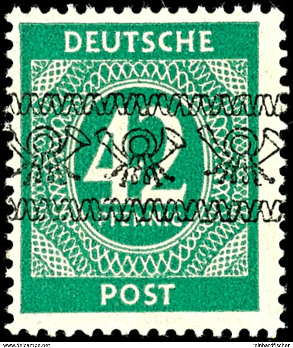 5581 42 Pfg Ziffer Bandaufdruck, Tadellos Postfrisch, Gepr. Schlegel BPP, Mi. 240.-, Katalog: VII/I ** - Sonstige & Ohne Zuordnung