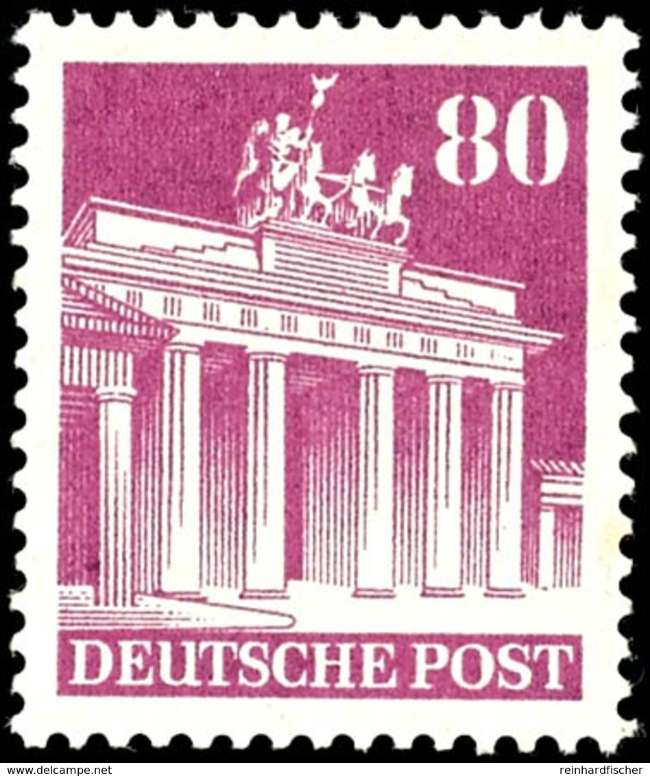 5603 80 Pf. Bauten Eng Gezähnt, Postfrisch, Mi. 120,-, Katalog: 94eg ** - Andere & Zonder Classificatie