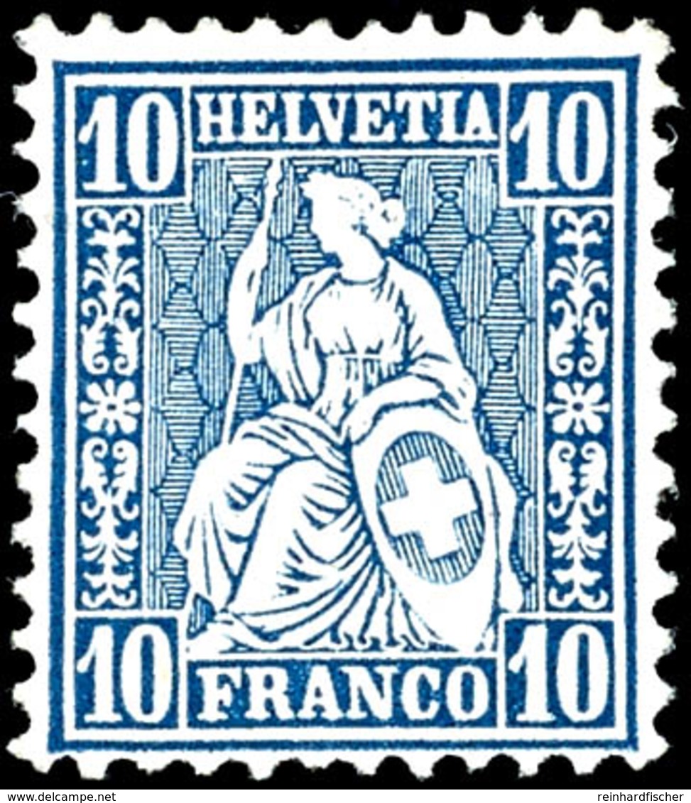 5926 10 C. Blau, Ungebraucht, In Guter Erhaltung, Mi. 600,-, Katalog: 23a * - Sonstige & Ohne Zuordnung