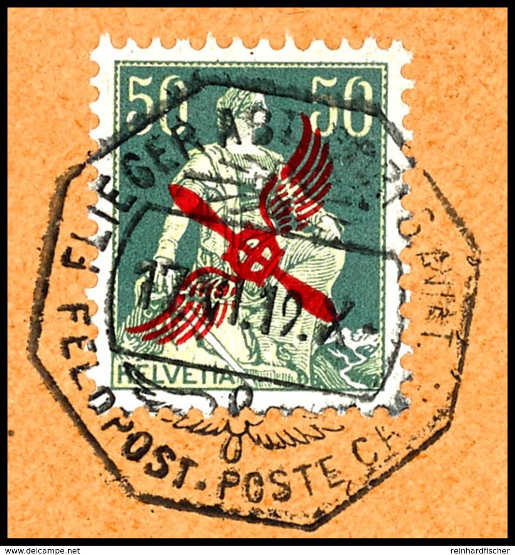 5975 1919, Flugpostmarke Gestempelt Auf Luxusbriefstück, Tadellos, Mi. 160,-, Katalog: 145 BS - Sonstige & Ohne Zuordnung