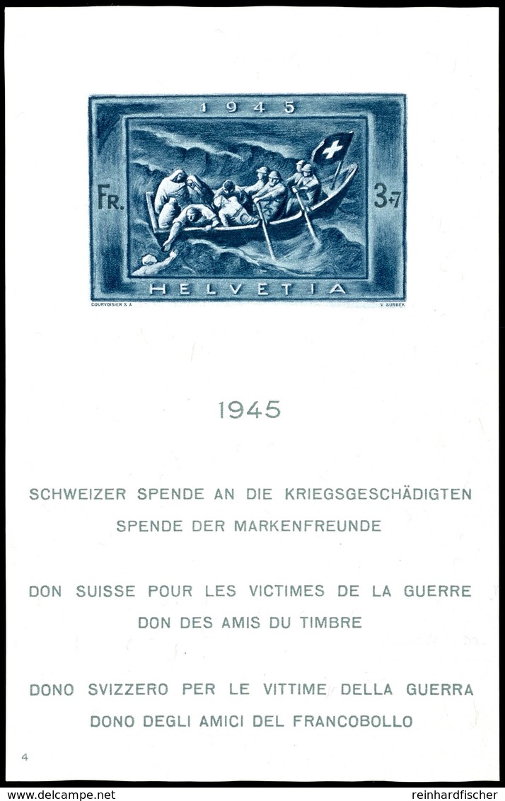 6010 Blockausgabe "Spende Für Die Kriegsgeschädigten", Tadellos Postfrisch, Mi. 220.-, Katalog: Bl.11 ** - Other & Unclassified