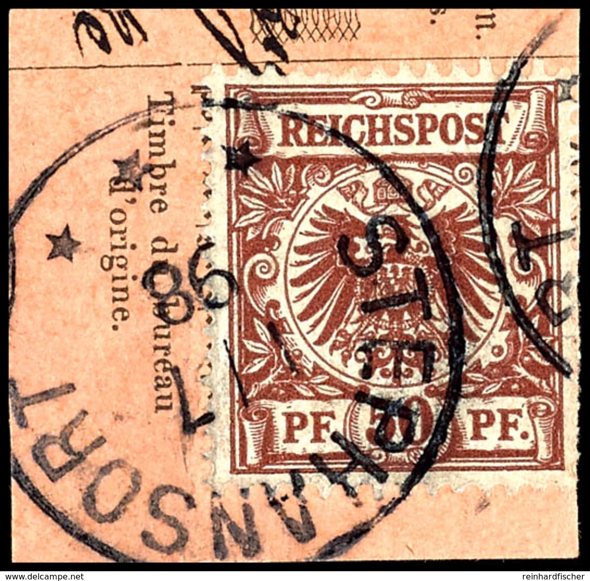 6358 50 Pfg Krone/Adler, Stempel STEPHANSORT 1/7 98, Auf Briefstück, Signiert BOTHE BPP, Katalog: M50d BS - Andere & Zonder Classificatie