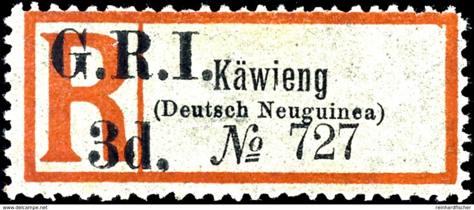 6456 3 D. Auf R-Zettel Käwieng (Aniqua), Ungebr. In Guter Zähnung, Katalog: 16d II * - Duits-Nieuw-Guinea