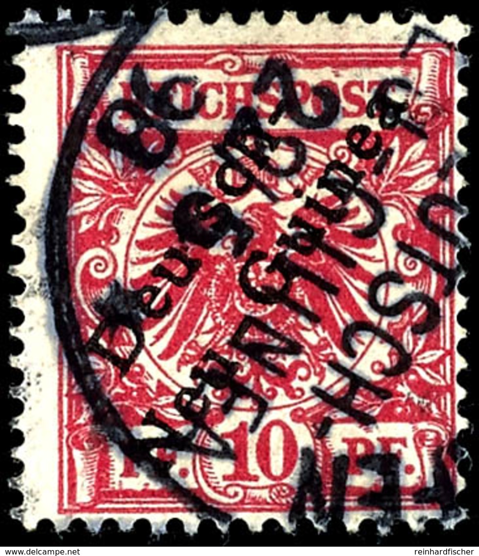 6463 (BERLINHA)FEN 22/5 98, Klar Auf 10 Pf. Krone/Adler, Eröffnungstag Des Postamtes, Katalog: 3a O - Duits-Nieuw-Guinea