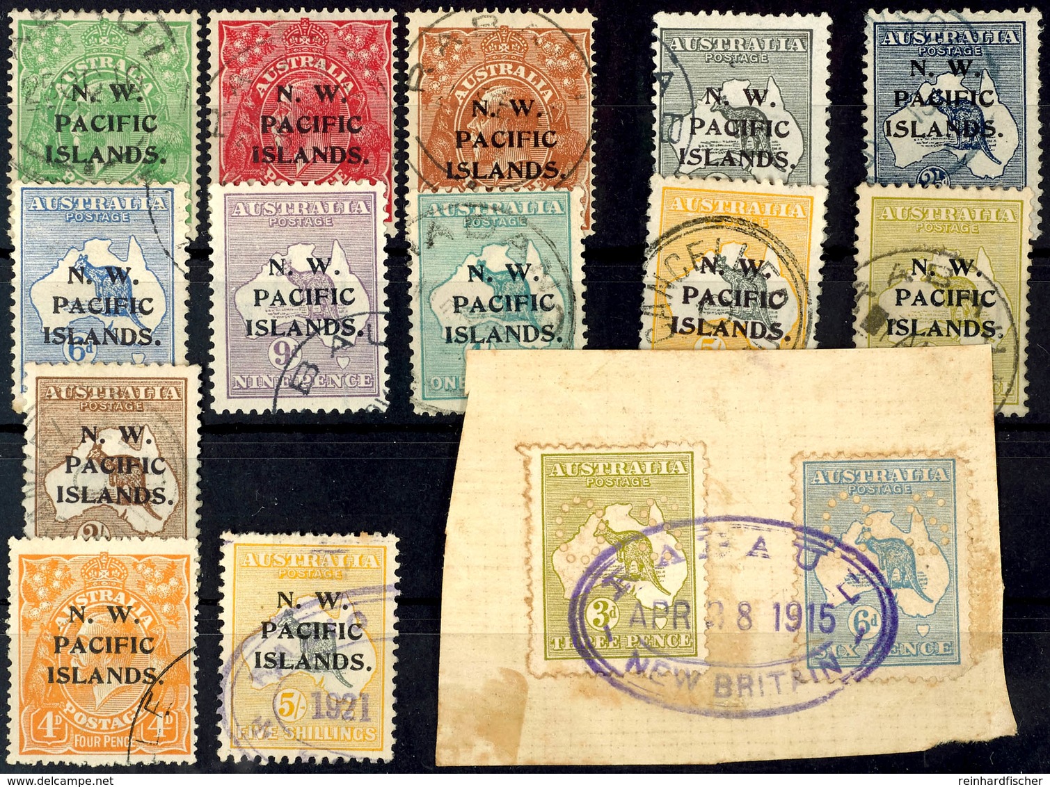 6567 Australische Besetzung, Nordwestliche Südsee-Inseln, 13  Gest. Werte Nr. 1,2,6,7/9, 11/13, B20, C20, C22, Dazu Aust - Andere & Zonder Classificatie