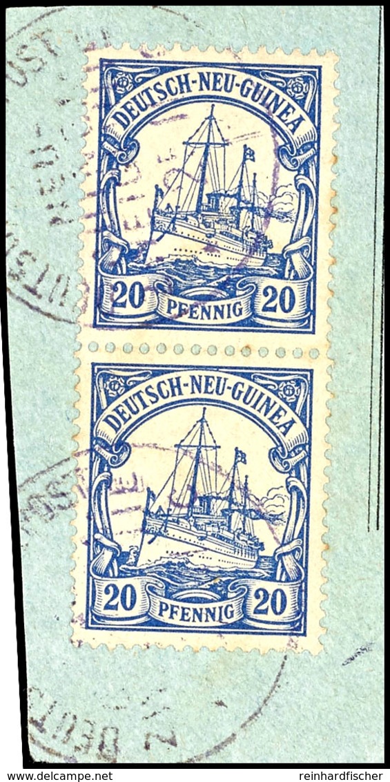 6750 1913, DEUTSCHE SEEPOST NEU-GUINEA-ZWEIGLINIE C  21/11 13 (Dampfer Prinz Waldemar), Auf Briefstück Mit Senkrechtem P - Other & Unclassified