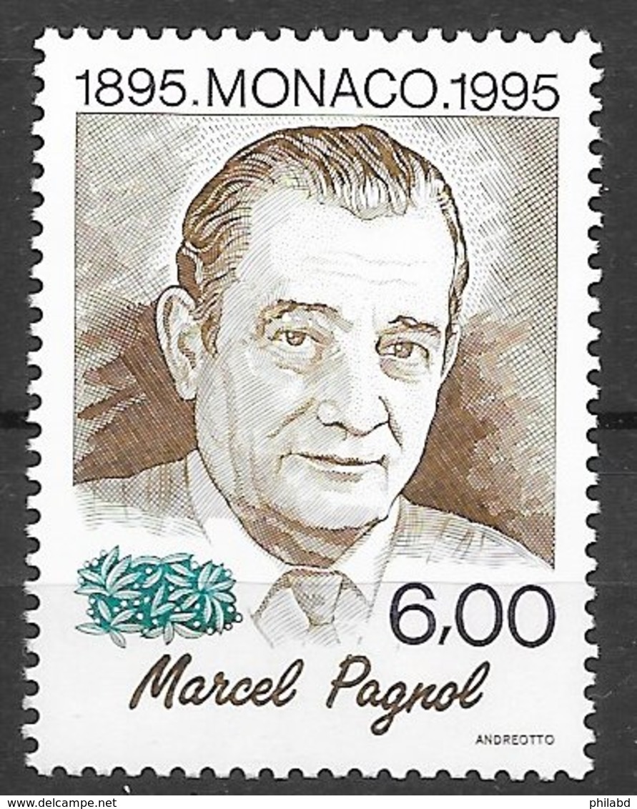 Monaco N°1985 6F Marcel Pagnol 1995 ** - Ungebraucht