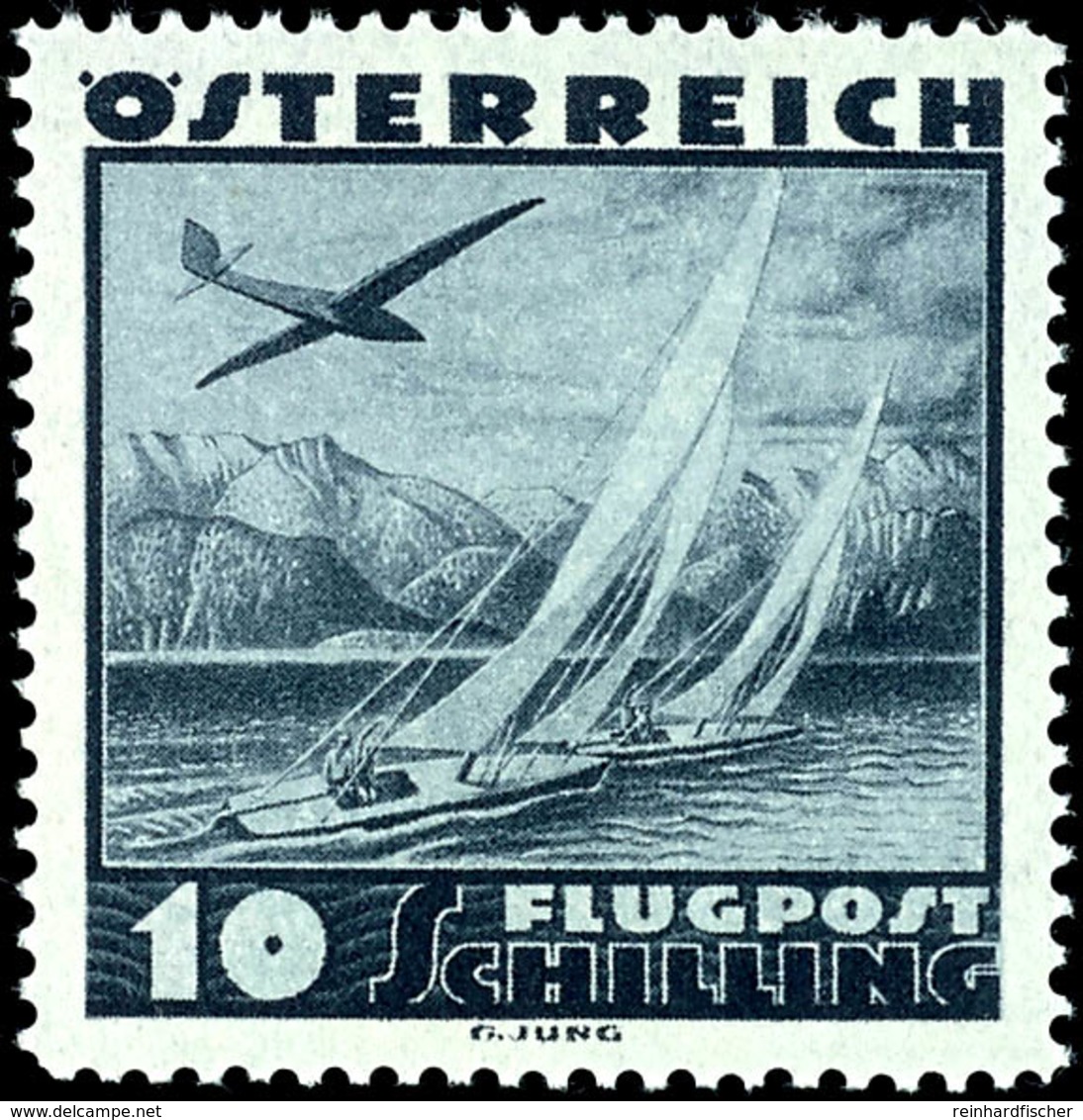 7464 5 G - 10 S. Flugpost Kpl., Postfrisch, Pracht, Katalog: 598/612 ** - Other & Unclassified