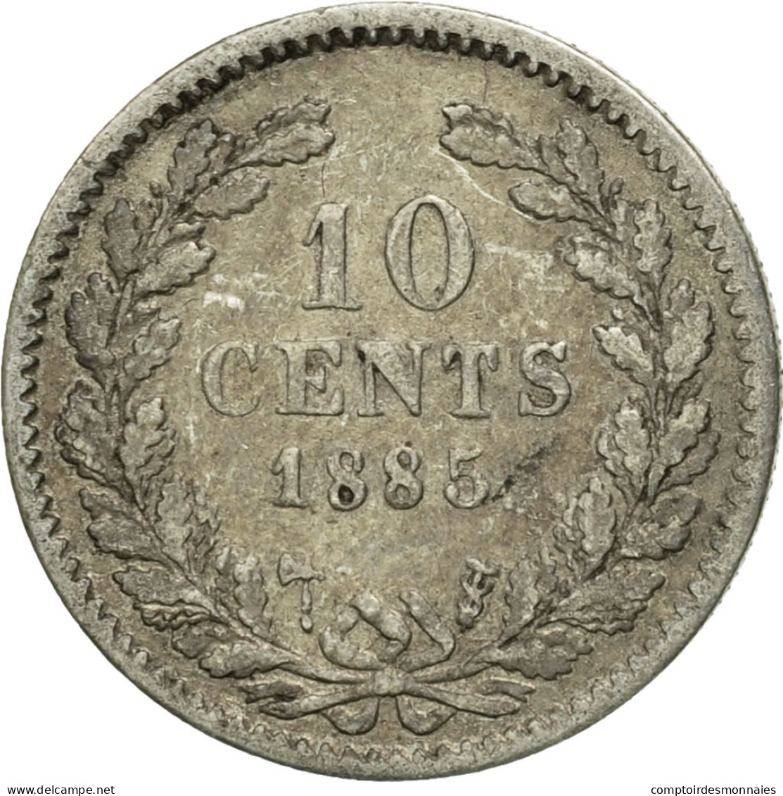 Monnaie, Pays-Bas, William III, 10 Cents, 1885, TTB, Argent, KM:80 - 1849-1890 : Willem III