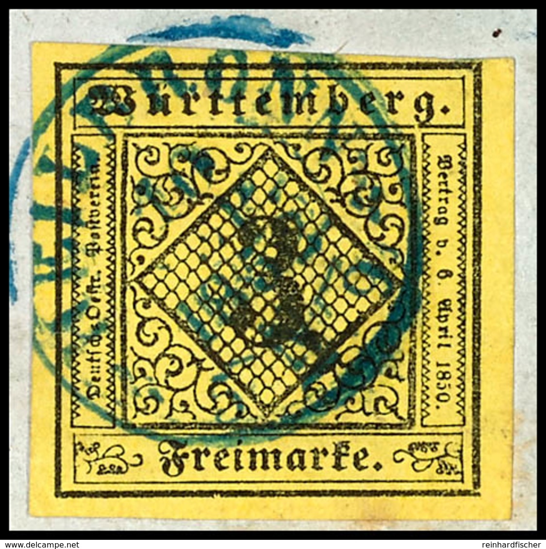 8796 3 Kr In D-Farbe Tadellos Gestempelt Und Allseits Breitrandig Auf Briefstück, Gerp. Thoma BPP, Mi. 70.-, Katalog: 2d - Andere & Zonder Classificatie