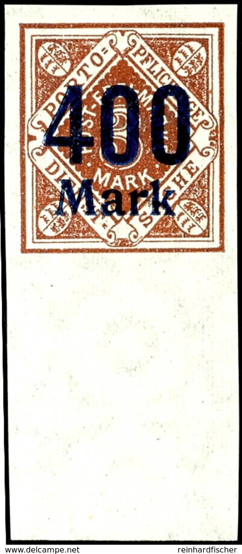 8807 5 Mark - 400 Mark Ungezähnt Vom Unterrand Tadellos Postfrisch Komplett (ohne Nr. 161, Die Es Nicht Gibt), Mi. 715.- - Sonstige & Ohne Zuordnung