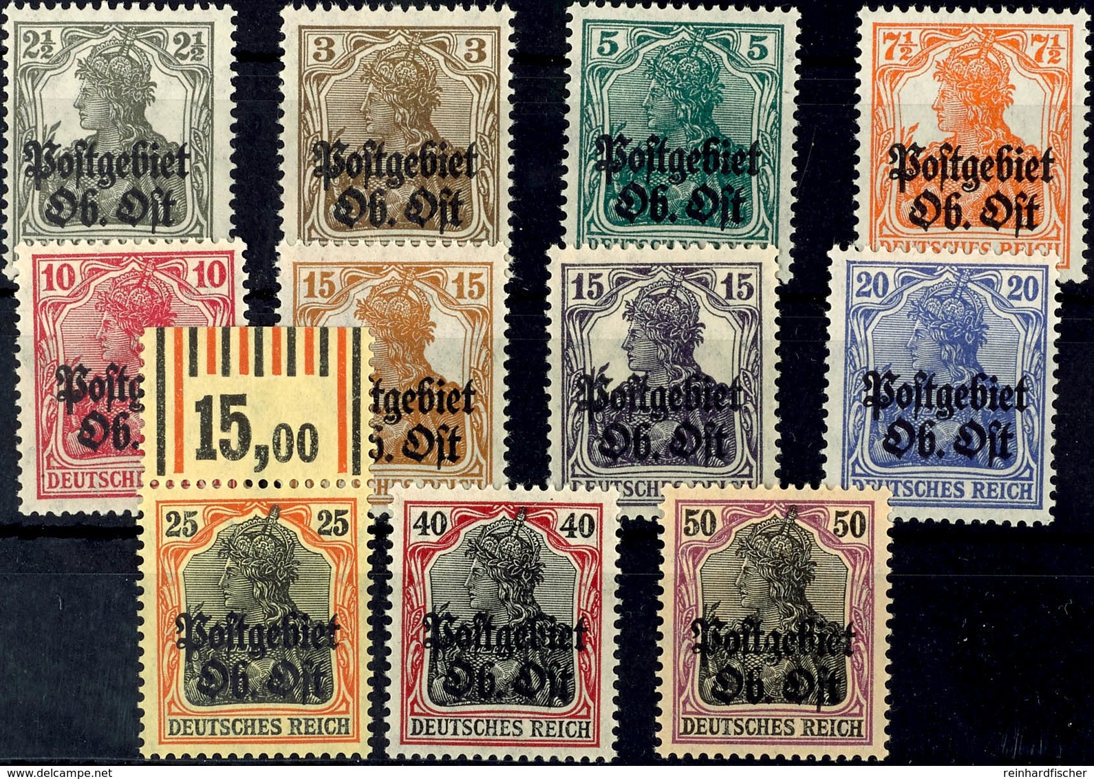 8836 2 1/2 Pf. - 50 Pf. Tadellos Postfrisch, Dabei 1b Und 3b, Mi. 126,50, Katalog: 1/11 ** - Sonstige & Ohne Zuordnung