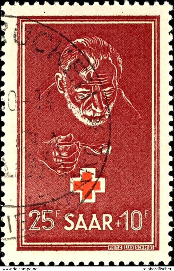 8853 25+10 Fr Rotes Kreuz Tadellos Gestempelt, Tiefst Gepr. Ney BPP, Mi. 80,-, Katalog: 292 O - Sonstige & Ohne Zuordnung