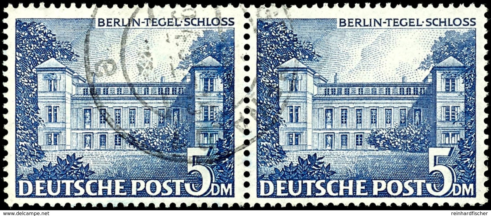 8877 5 Mark Berliner Bauten (I), Waagerechtes Paar, Gestempelt, Mi. 260.-, Katalog: 60(2) O - Sonstige & Ohne Zuordnung