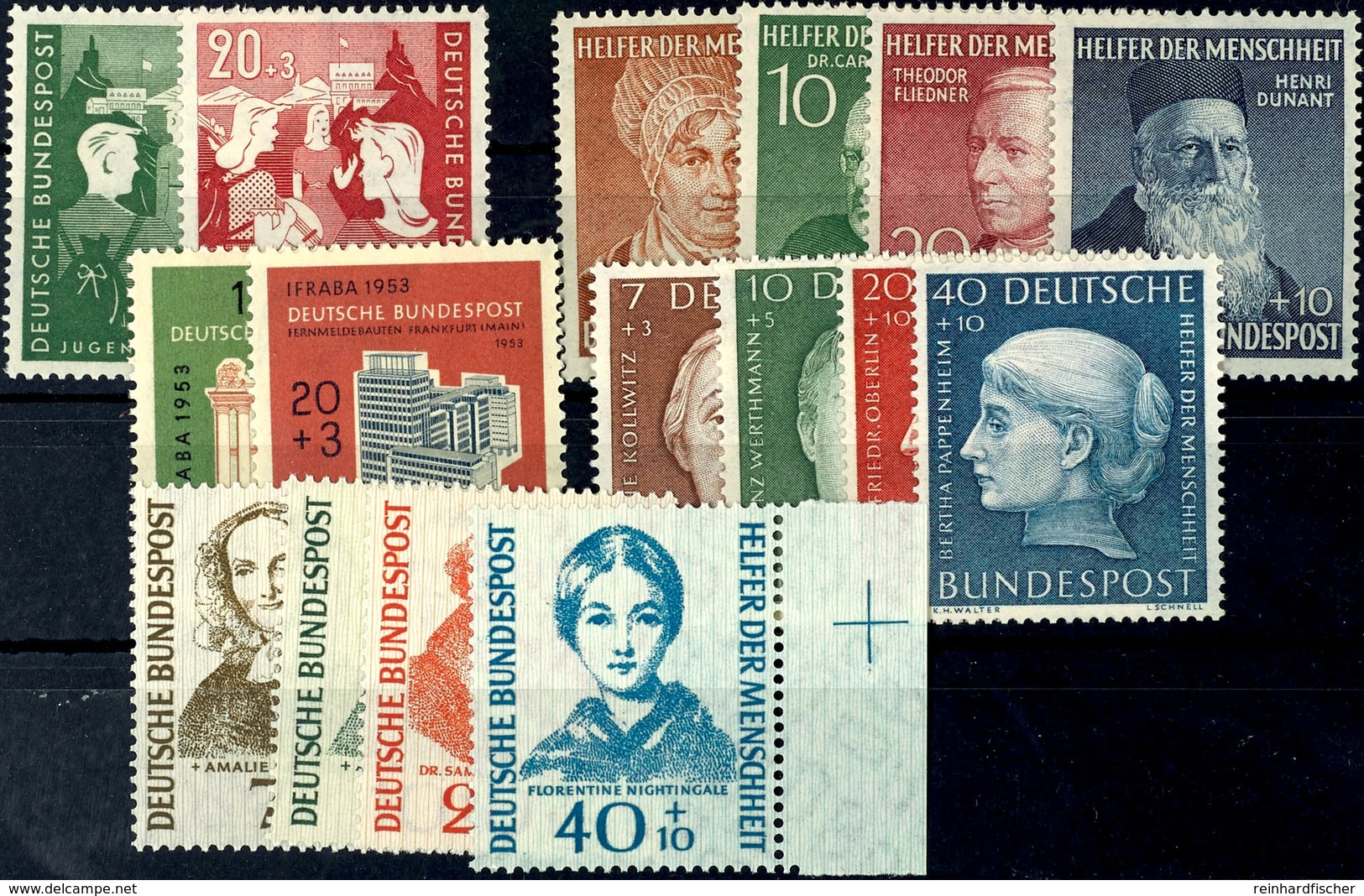 8880 Michel-Nummern 153-54, 156-59, 171-72, 200-03 Und 222-25 Tadellos Postfrisch, Mi. 320.-, Katalog: Ex153/225 ** - Other & Unclassified