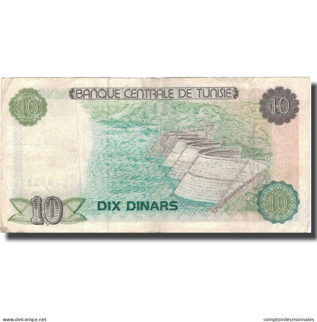 Billet, Tunisie, 10 Dinars, 1980, 1980, KM:76, TB+ - Tunisie