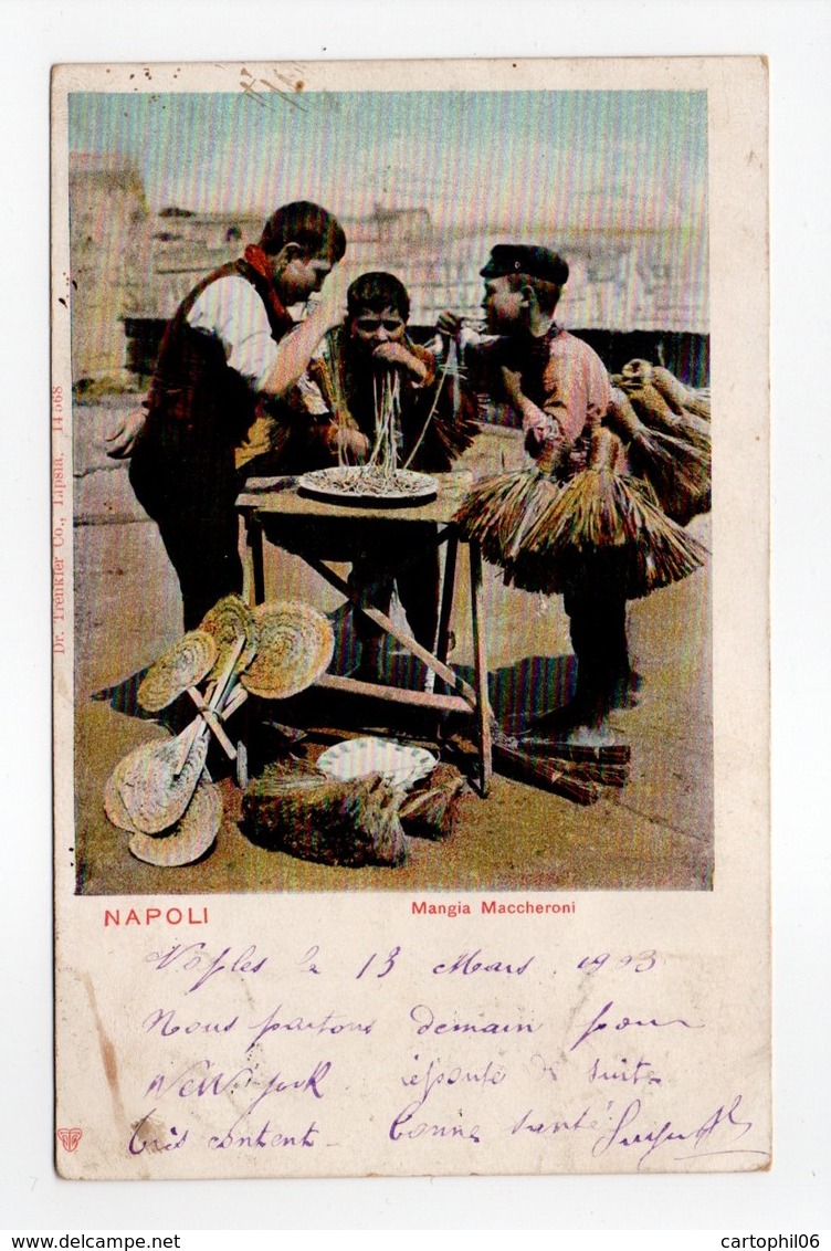 - CPA NAPOLI (Naples / Italie) - Mangia Maccheroni 1903 - Edizione Dr. Trenkler 14568 - - Napoli (Naples)