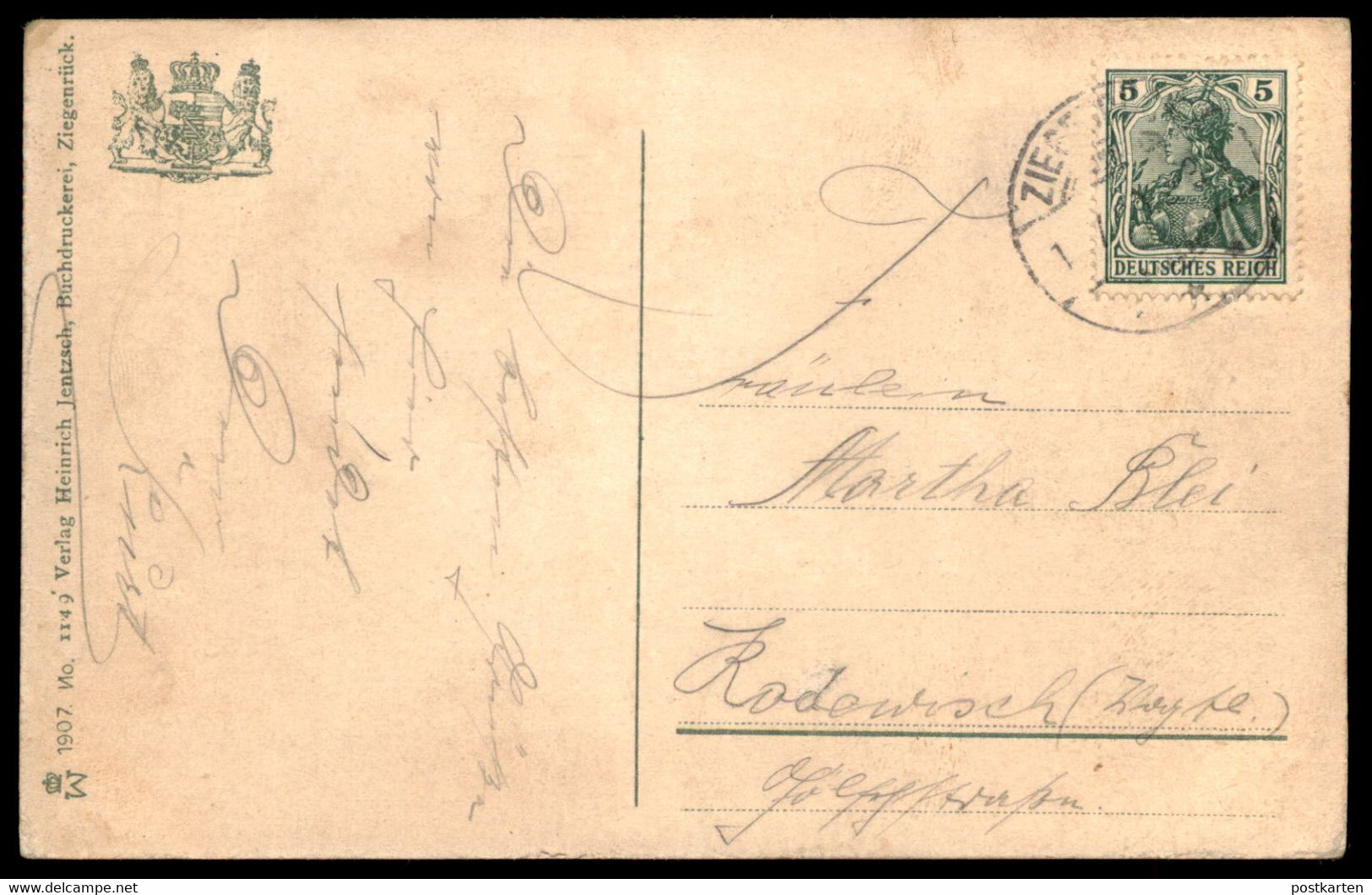 ALTE KÜNSTLER POSTKARTE ZIEGENRÜCK SAALE BLICK VON DER HELENENBANK Thüringen Cpa Postcard AK Ansichtskarte - Ziegenrück