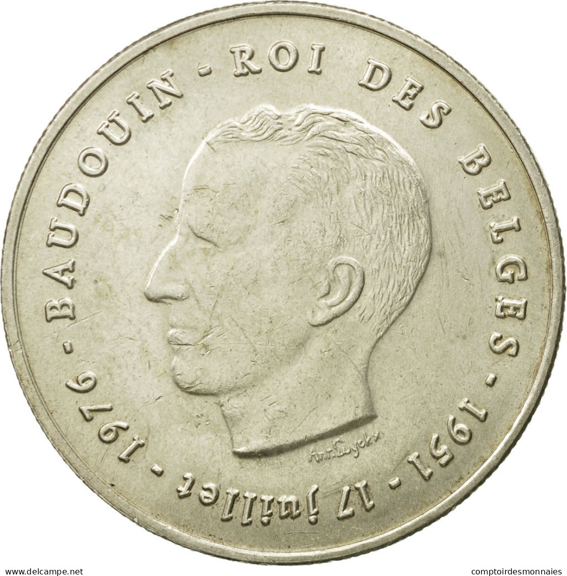 Monnaie, Belgique, 250 Francs, 250 Frank, 1976, TTB+, Argent, KM:157.1 - 250 Francs