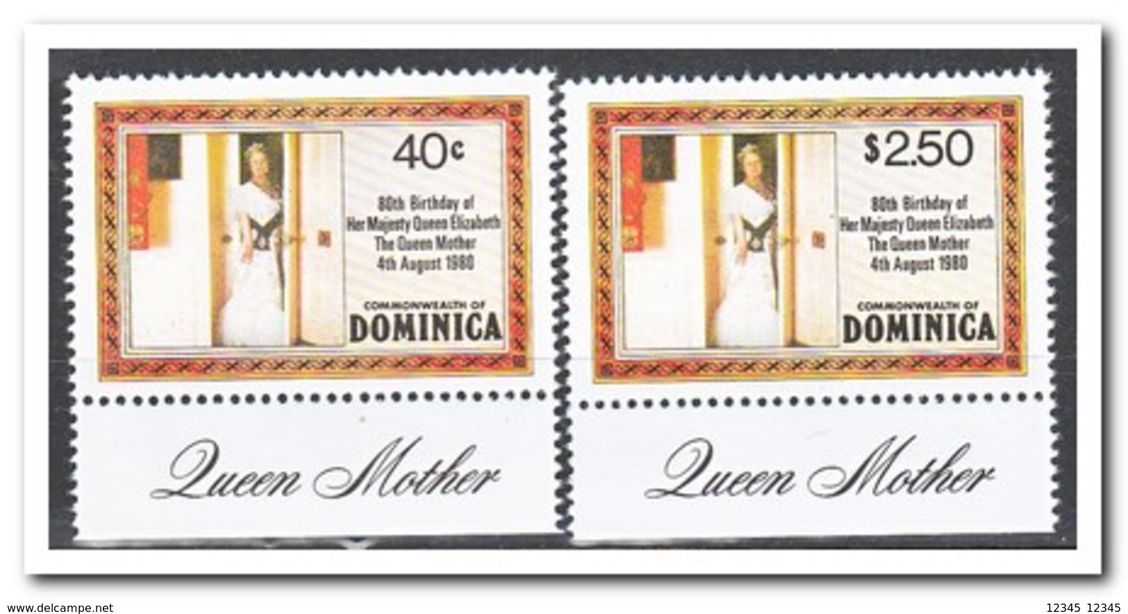 Dominica 1980, Postfris MNH, 80th Birthday Of Queen Elisabeth - Dominica (1978-...)