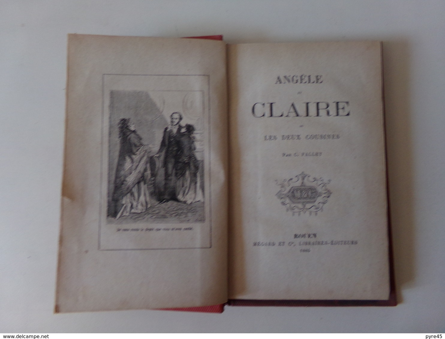 Angèle Et Claire Ou Les Deux Cousines Par C Fallet 160 Pages ( Tranche Abimée ) - Other & Unclassified