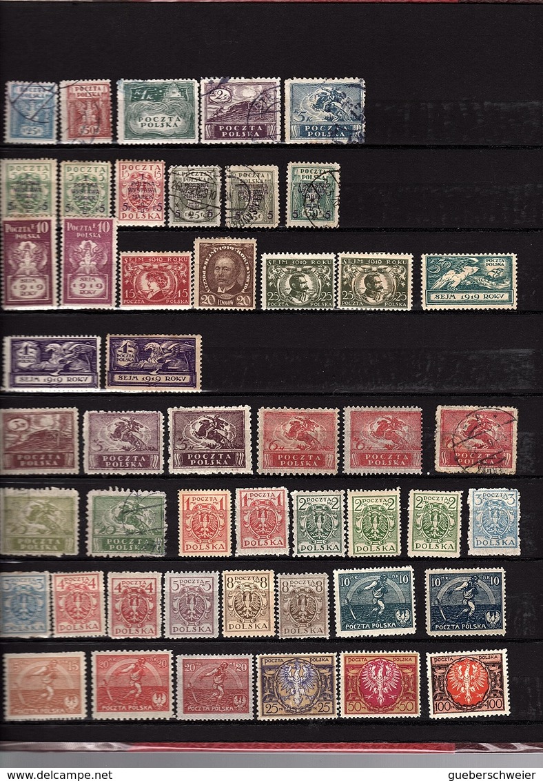 POLOGNE Très Belle Collection Avec Variétés De Papier, Coloris, Dentelures Neufs **/* Et Obl. Avec Séries Thématiques - Collections