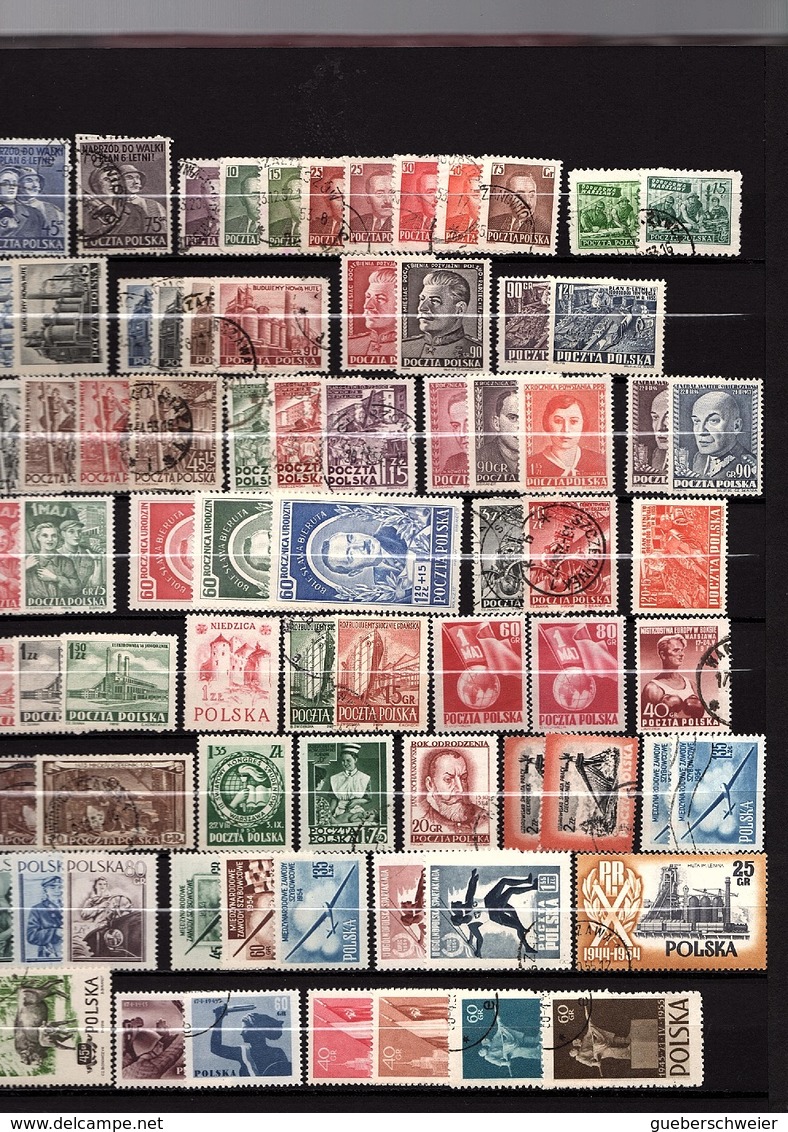 POLOGNE très belle collection avec variétés de papier, coloris, dentelures neufs **/* et obl. avec séries thématiques