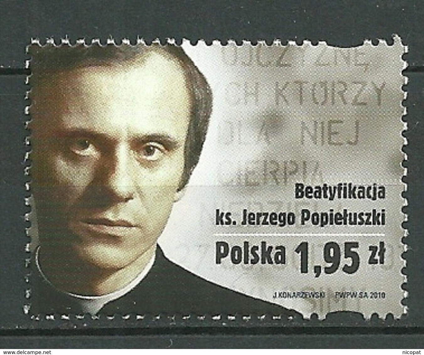 POLAND MNH ** 4209 Béatification Du Père Jerzy Popieluszko Aumonier Du Syndicat Solidarnosc - Neufs