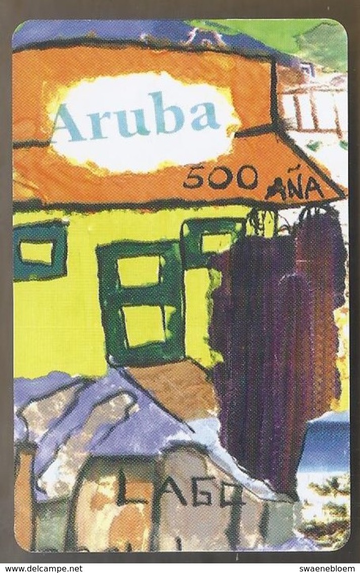 Telefoonkaart. ARUBA PHONE CARD. 91055A5. Now Trunking. 120 Units. SETAR. 120 Units. - Antillen (Niederländische)