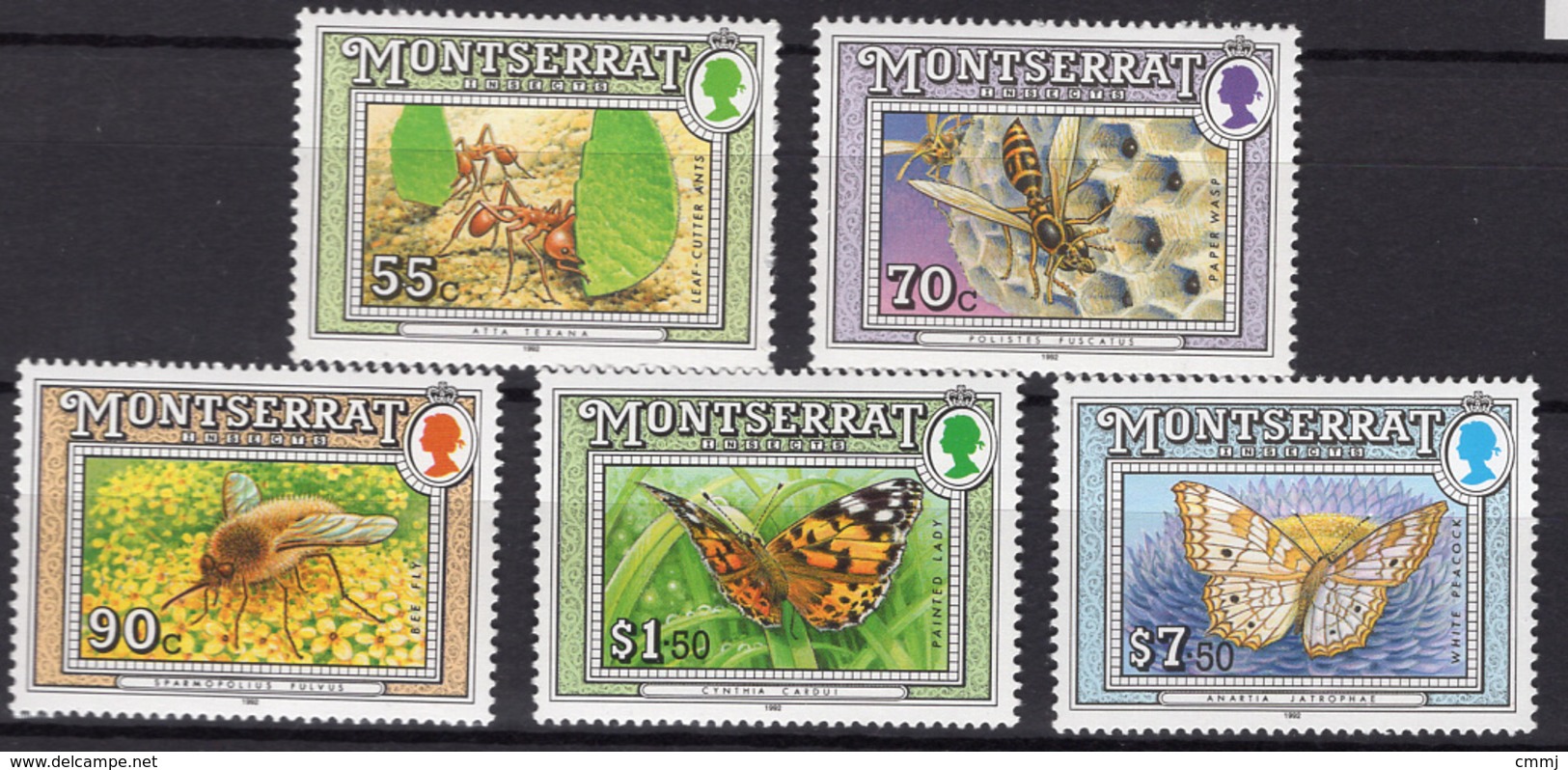 1992 - MONTSERRAT-  Mi. Nr. 848/850+853+856 - NH - (UP.207.30) - Montserrat