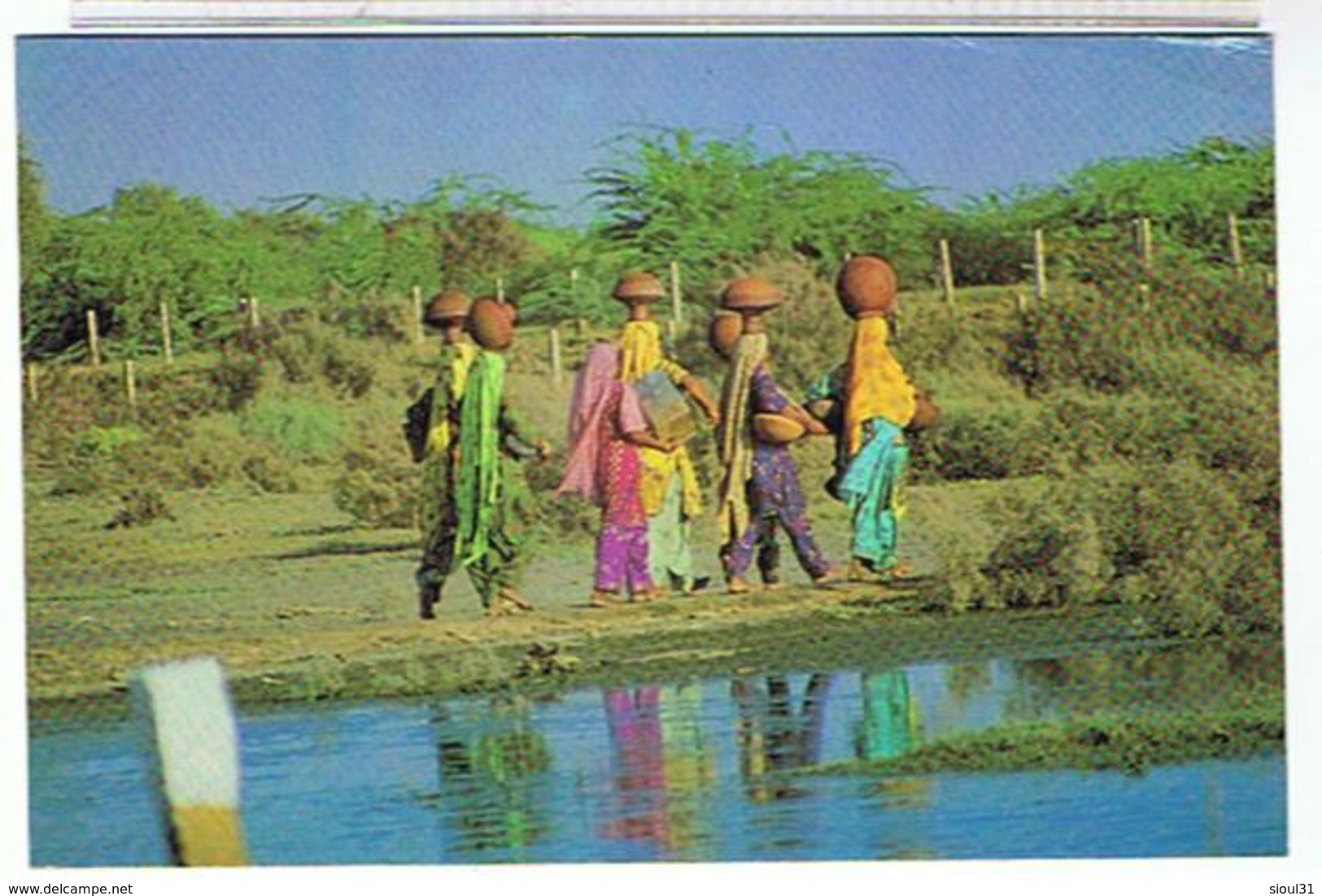 PAKISTAN   1993  VILLAGE  GIRLS  GOING.   CPM   TBE - Pakistan