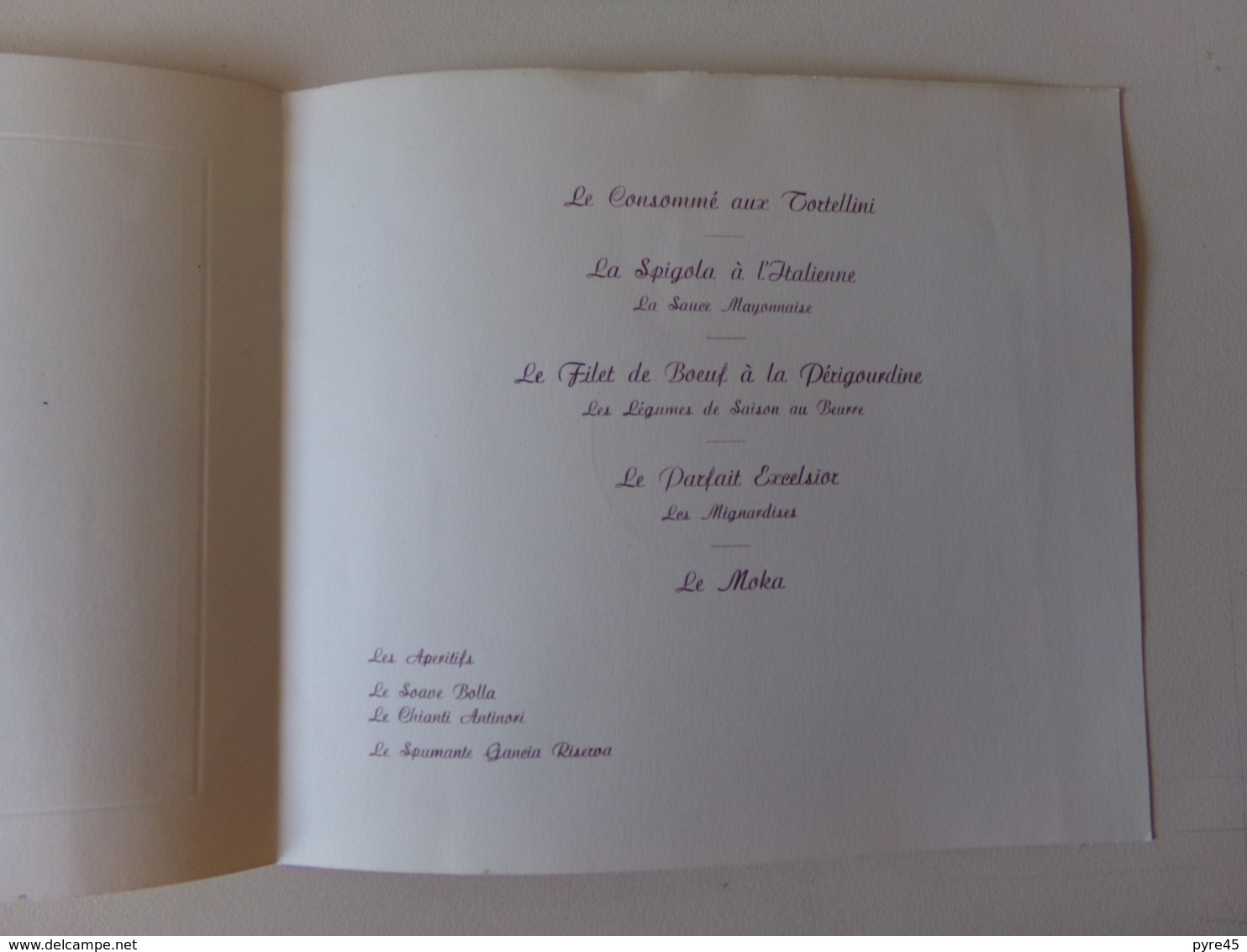 Invitation Au 3 ème Congrés International De La Conserve , Le 27 Septembre 1956 Hôtel Excelsior à Rome - Menus