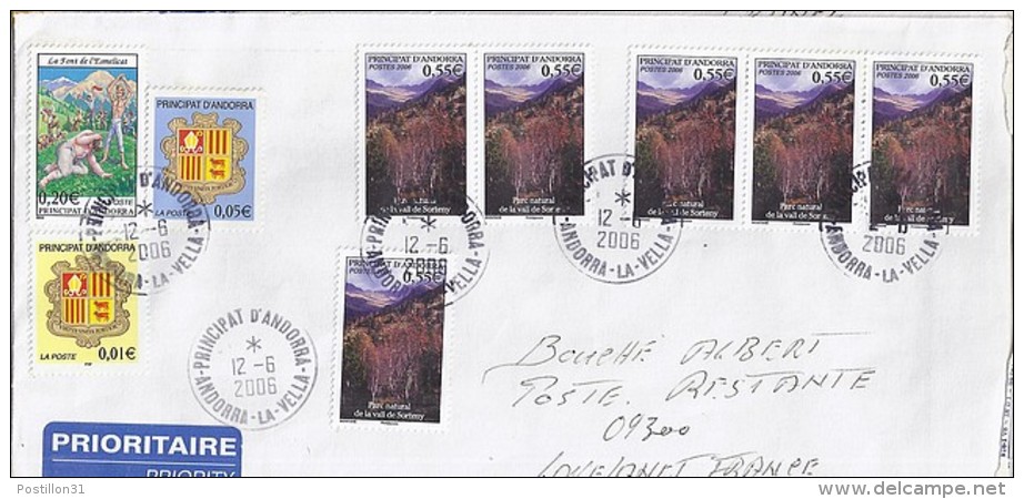 TP N° 628x6 + DIVERS SUR LETTRE RECOMMANDEE DU 12.06.06 POUR LA FRANCE+ POSTE RESTANTE - Covers & Documents