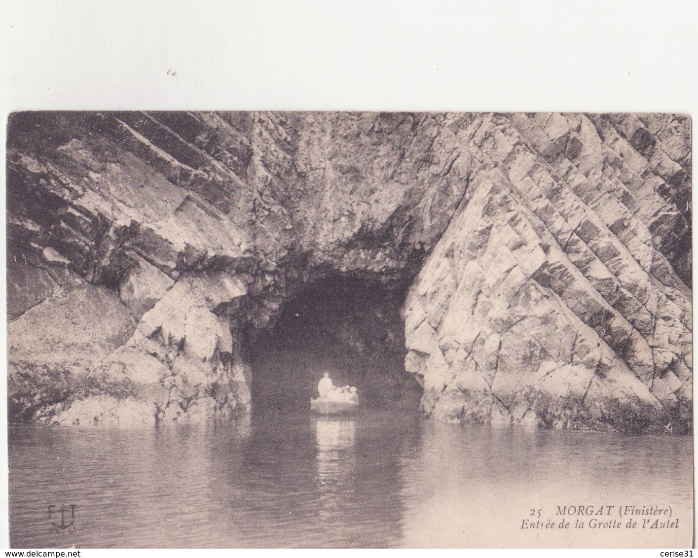 CPA - 25. MORGAT - Entrée De La Grotte De L'autel - Morgat