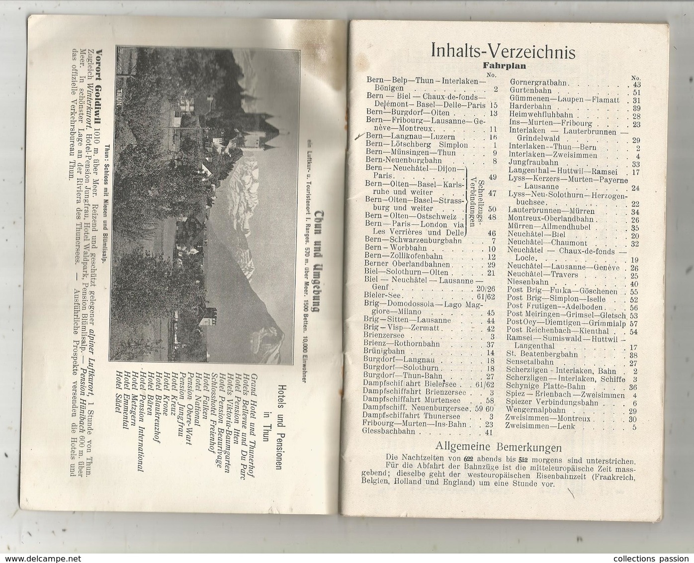 Sommer-Fahrplan , Horaires D'été , 1913 , Suisse , BERNER ALPENBAHN , Train , Chemin De Fer, 58 Pages, Frais Fr 2.95 E - Europa