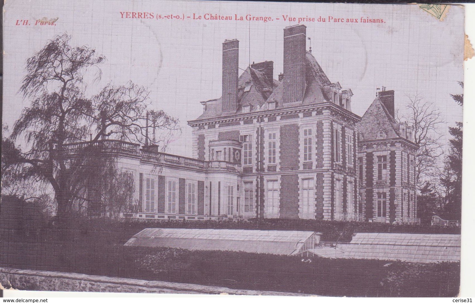 CPA - YERRES Le Château La Grange Vue Prise Du Parc Aux Faisans - Yerres