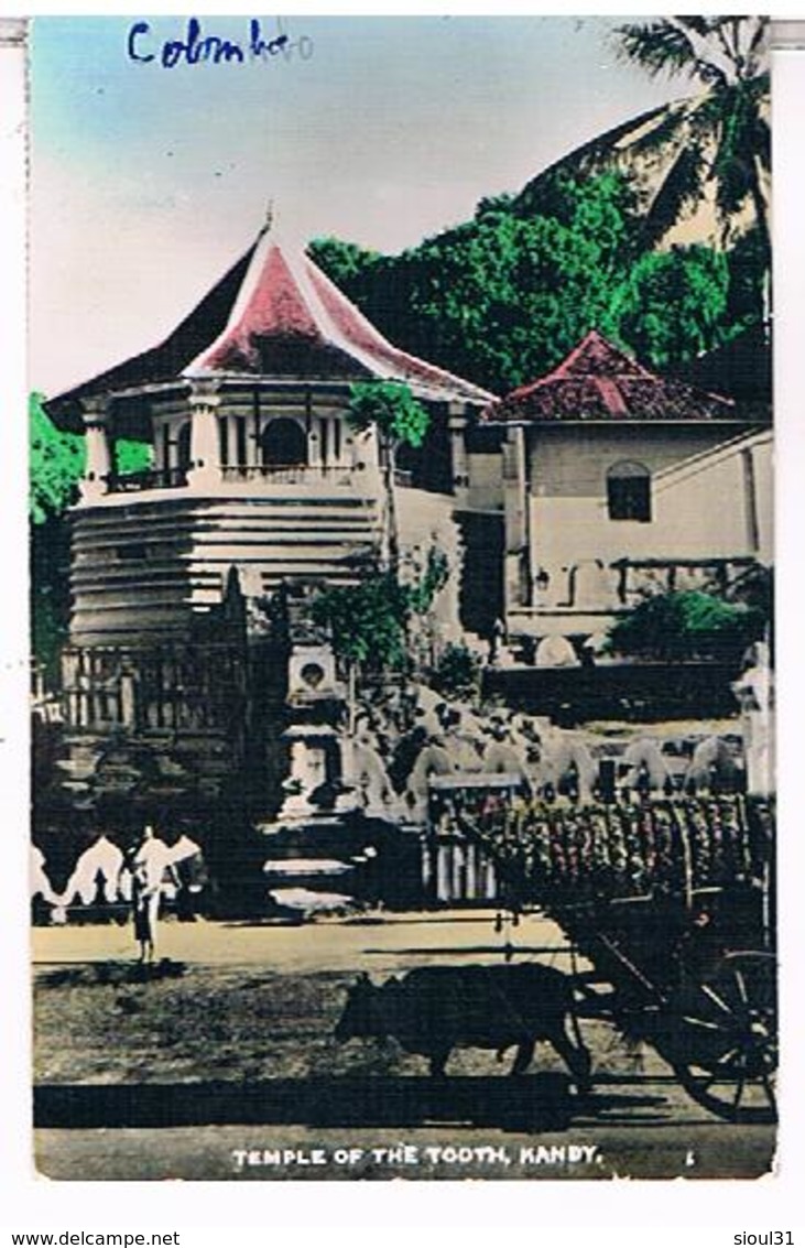 CEYLON  SRI LANKA   TEMPLE  OFTHE TOOTH   KANDY   COLOMBO  Cpsm     TBE  T68 - Sri Lanka (Ceylon)