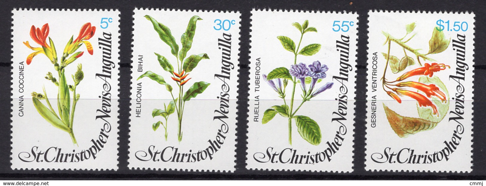 1979 - ST.CHRISTOFER-NEVIS-ANGUILLA -  Mi. Nr. 375-378 - NH - (UP.207.32) - St.Kitts En Nevis ( 1983-...)