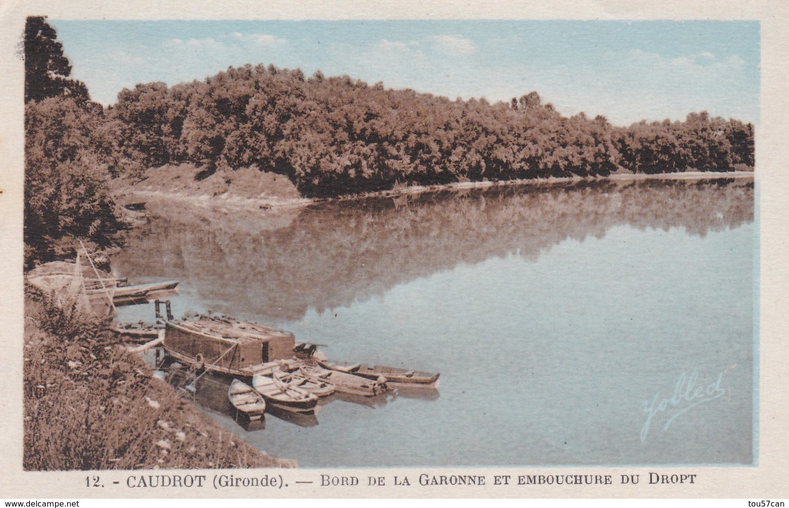 CAUDROT - GIRONDE -  (33)  -    PEU COURANTE CPA. - Autres & Non Classés