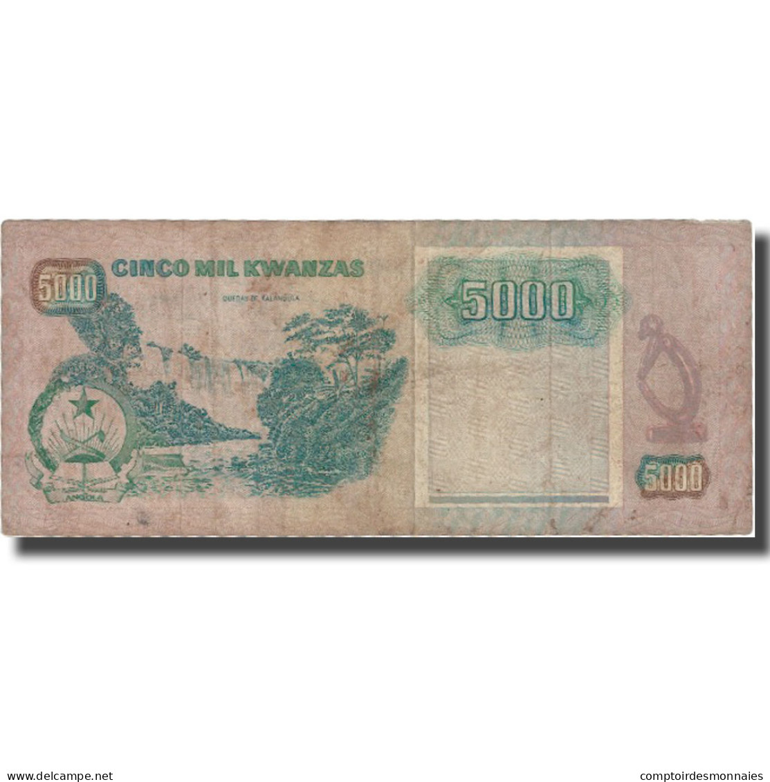 Billet, Angola, 5000 Kwanzas, 1991, 1991-02-04, KM:130a, TB - Angola