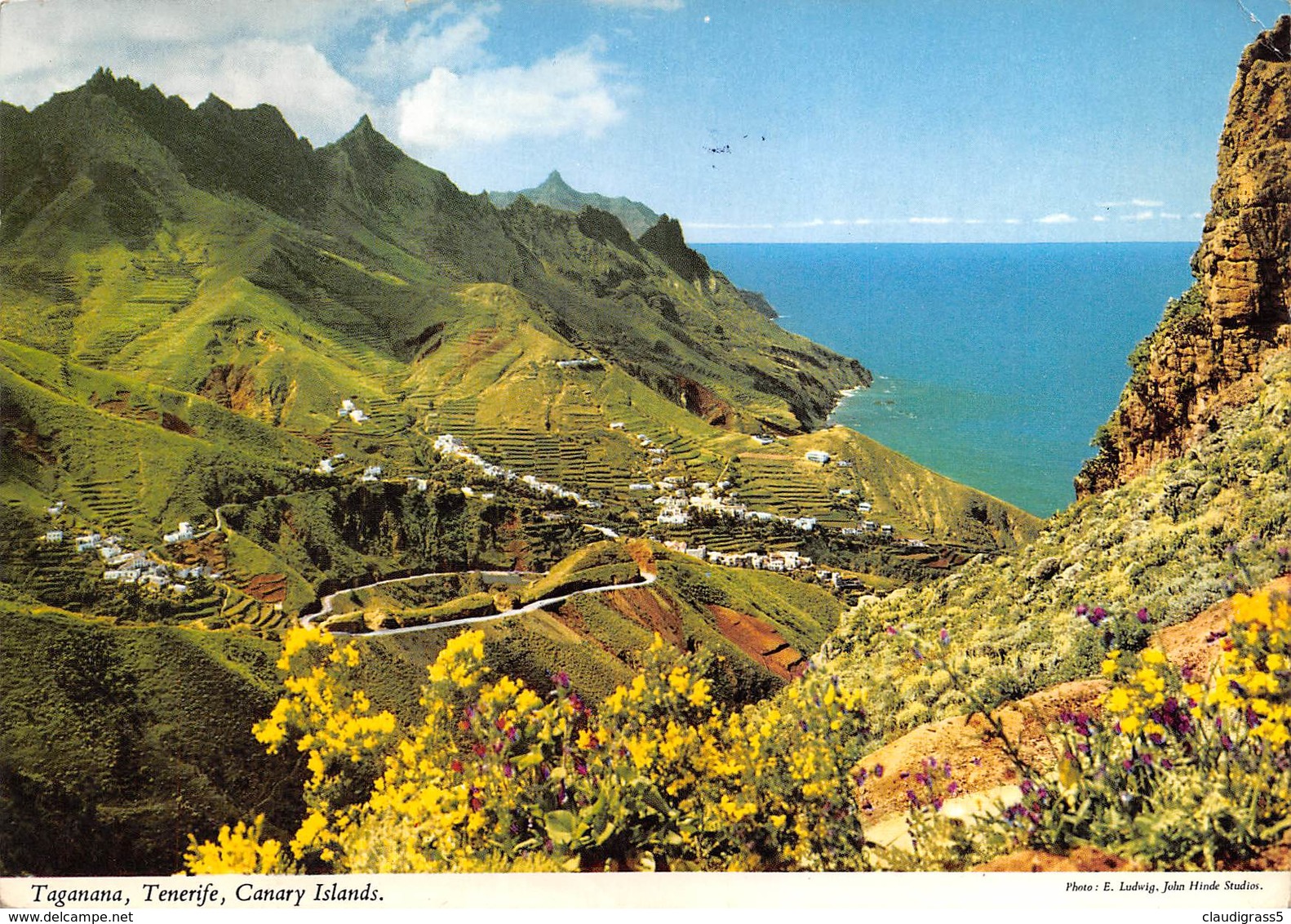 0171 " TAGANANA - TENERIFE - CANARY ISLANDS  "  - CART. ORIG.  SPED. - Tenerife