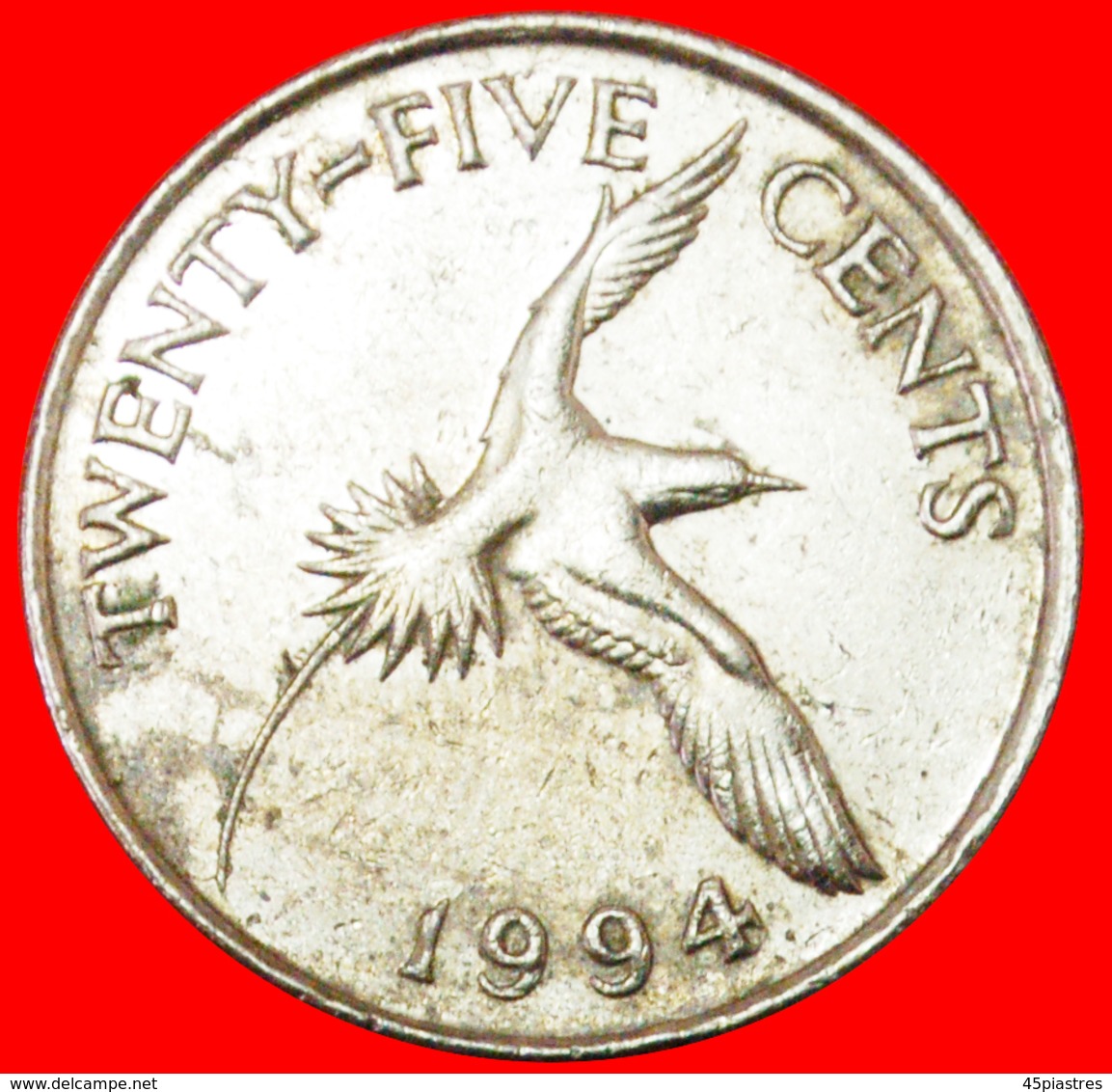 # BIRD (1986-1998): BERMUDA ★ 25 CENTS 1994! LOW START ★ NO RESERVE! - Bermudas