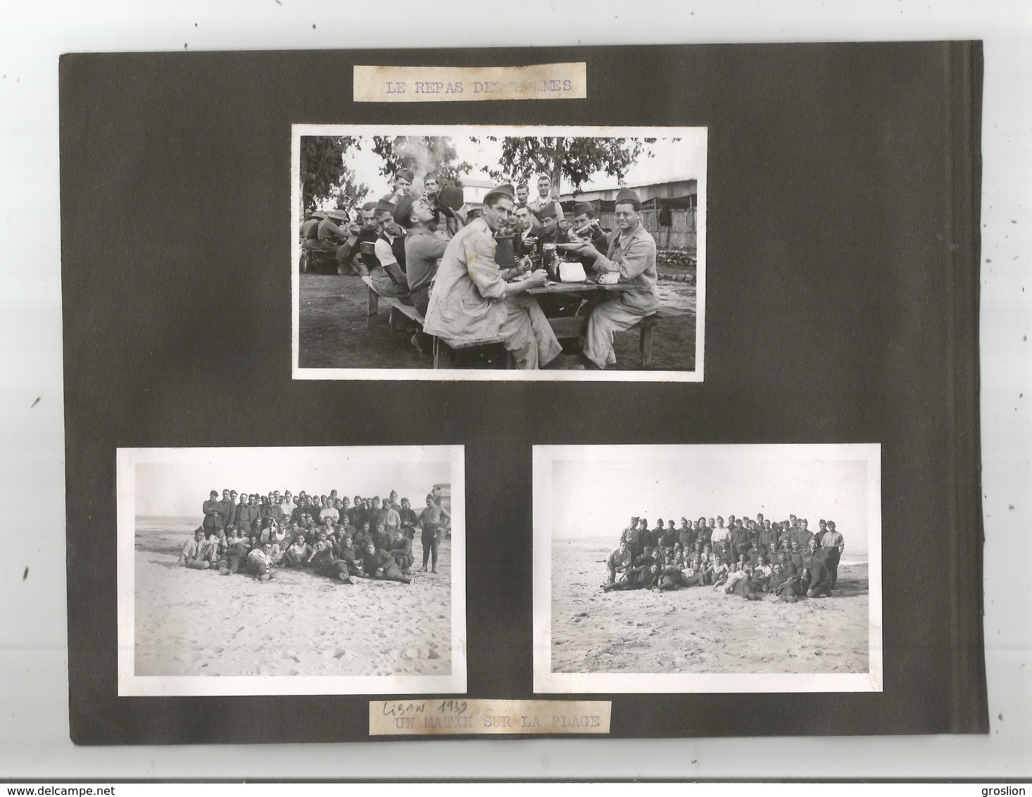 LIBAN 7 PHOTOS TIREES D'UN ALBUM DE 1939 (MILITAIRES FRANCAIS ET QUARTIER ARMENIEN) - Lieux